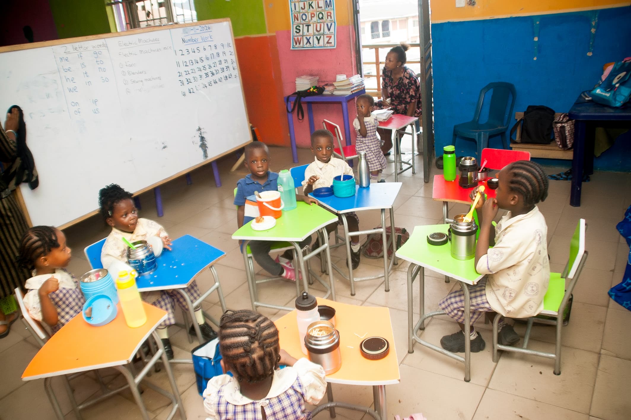 Students with Teacher